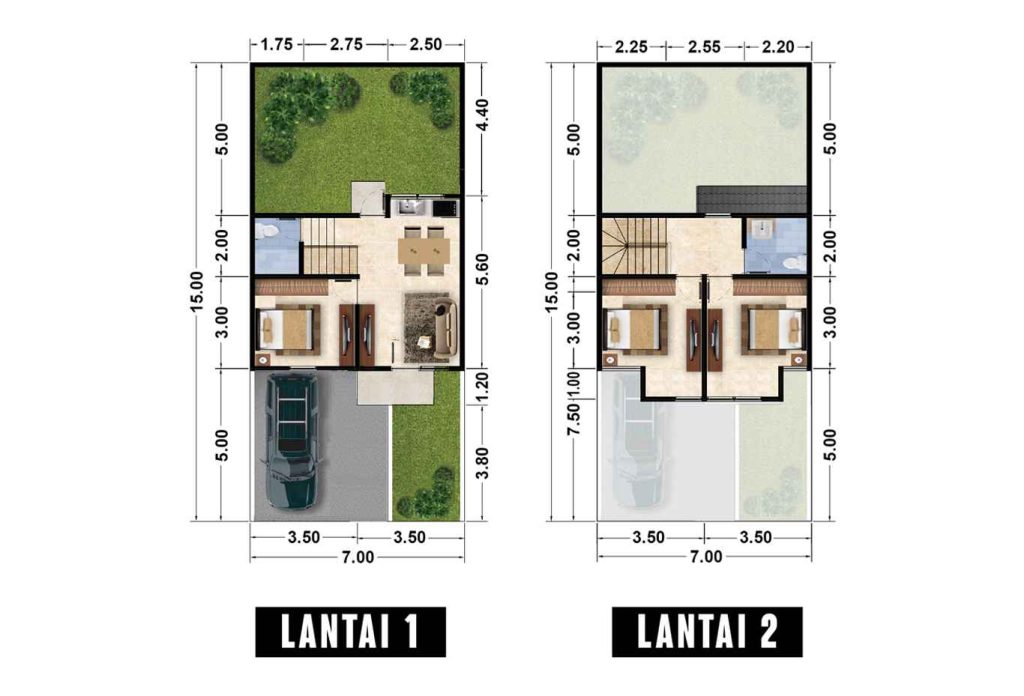 Denah Tipe Enfield - CitraLand Tanjung Morawa